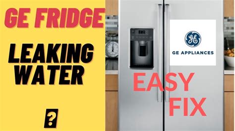 ge refrigerator leaking water from water dispenser|My Refrigerator Water Dispenser Will Not Stop Leaking